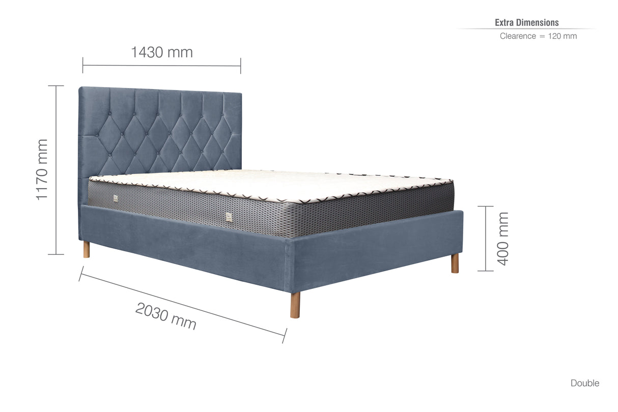 Loxley Fabric Bed - Birlea