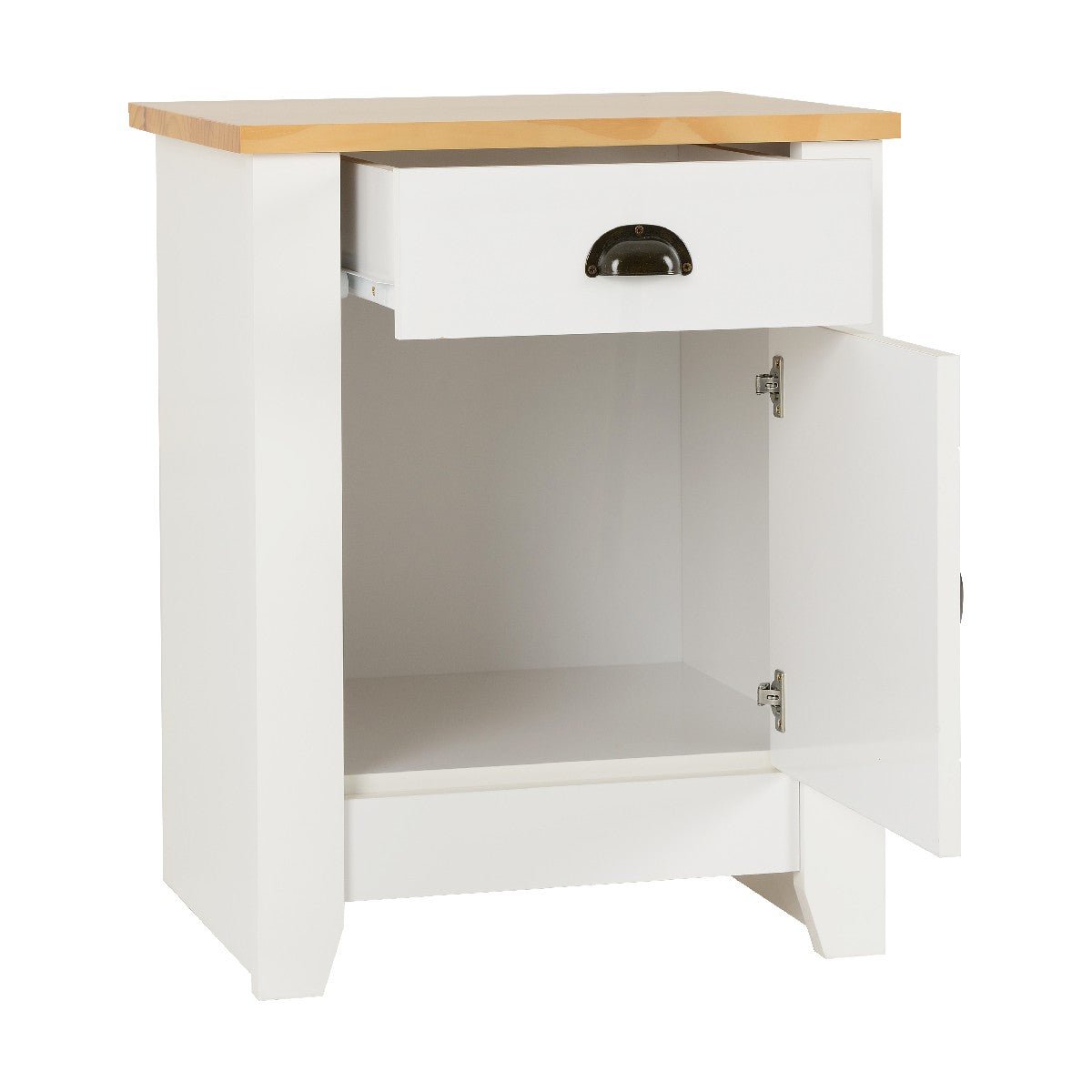Ludlow 1 Drawer 1 Door Bedside Cabinet - Seconique