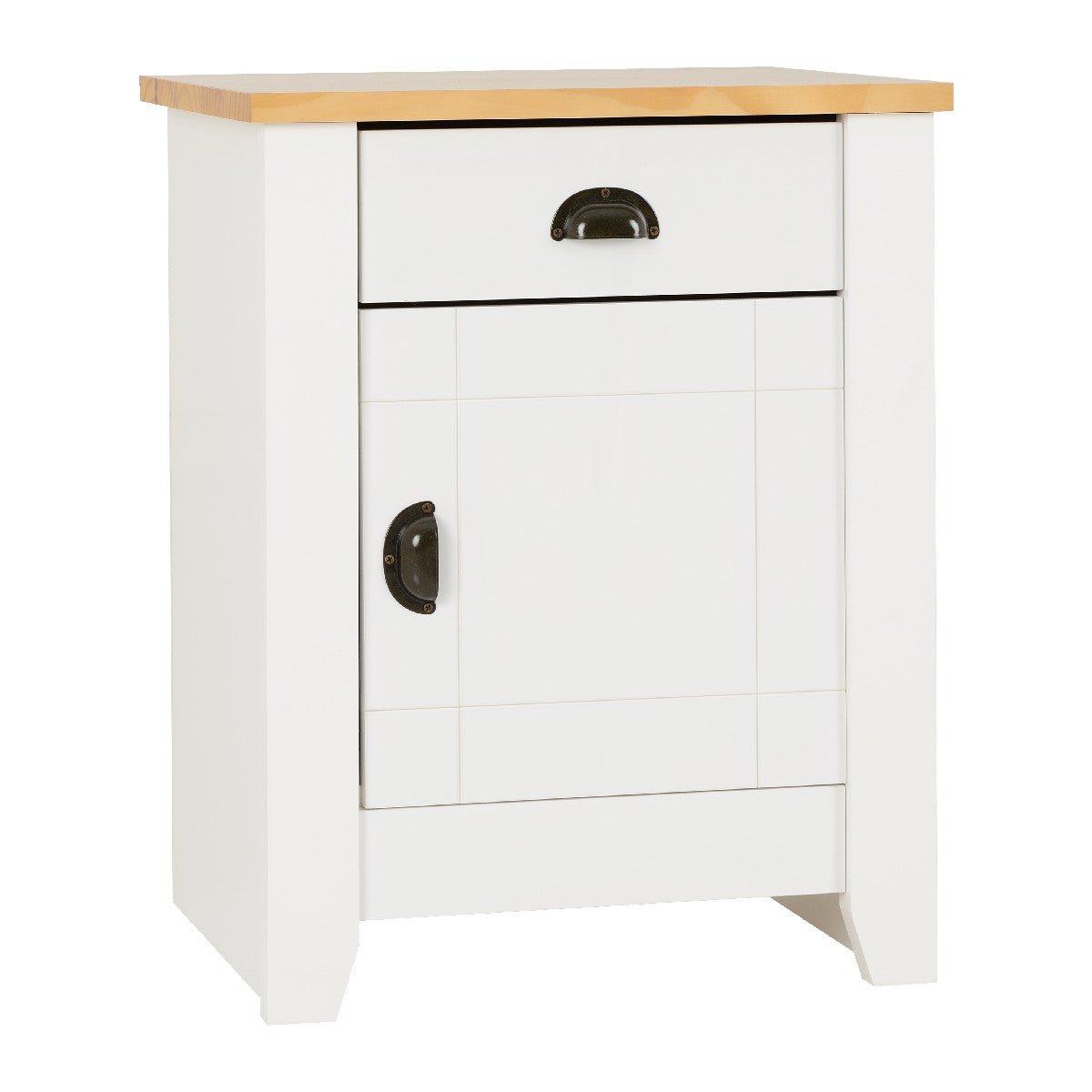 Ludlow 1 Drawer 1 Door Bedside Cabinet - Seconique
