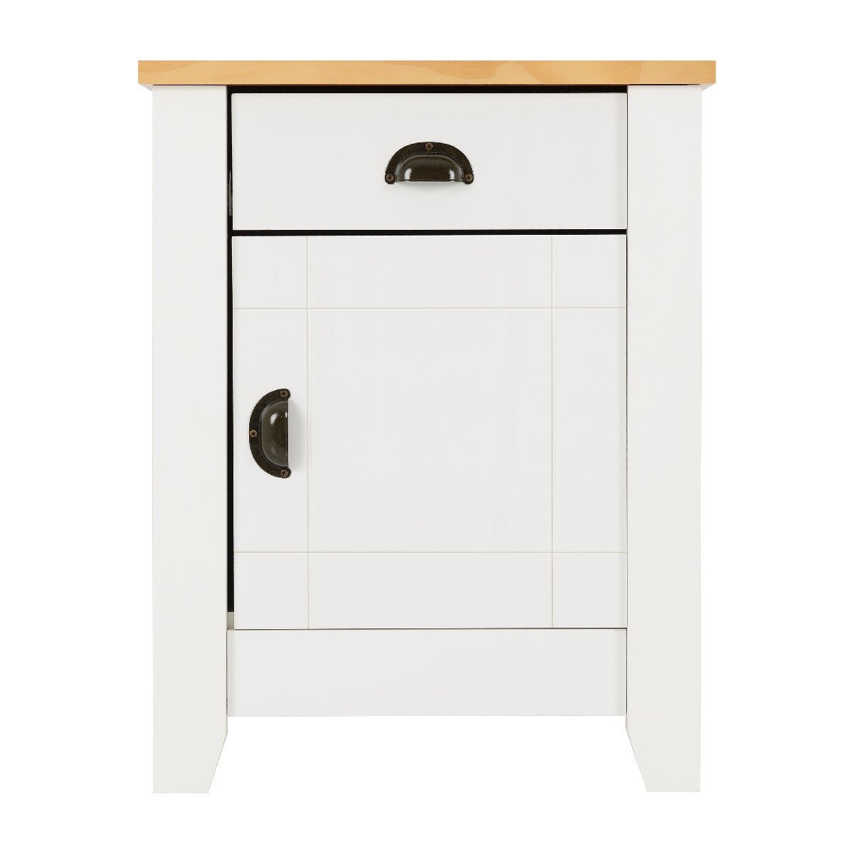 Ludlow 1 Drawer 1 Door Bedside Cabinet - Seconique
