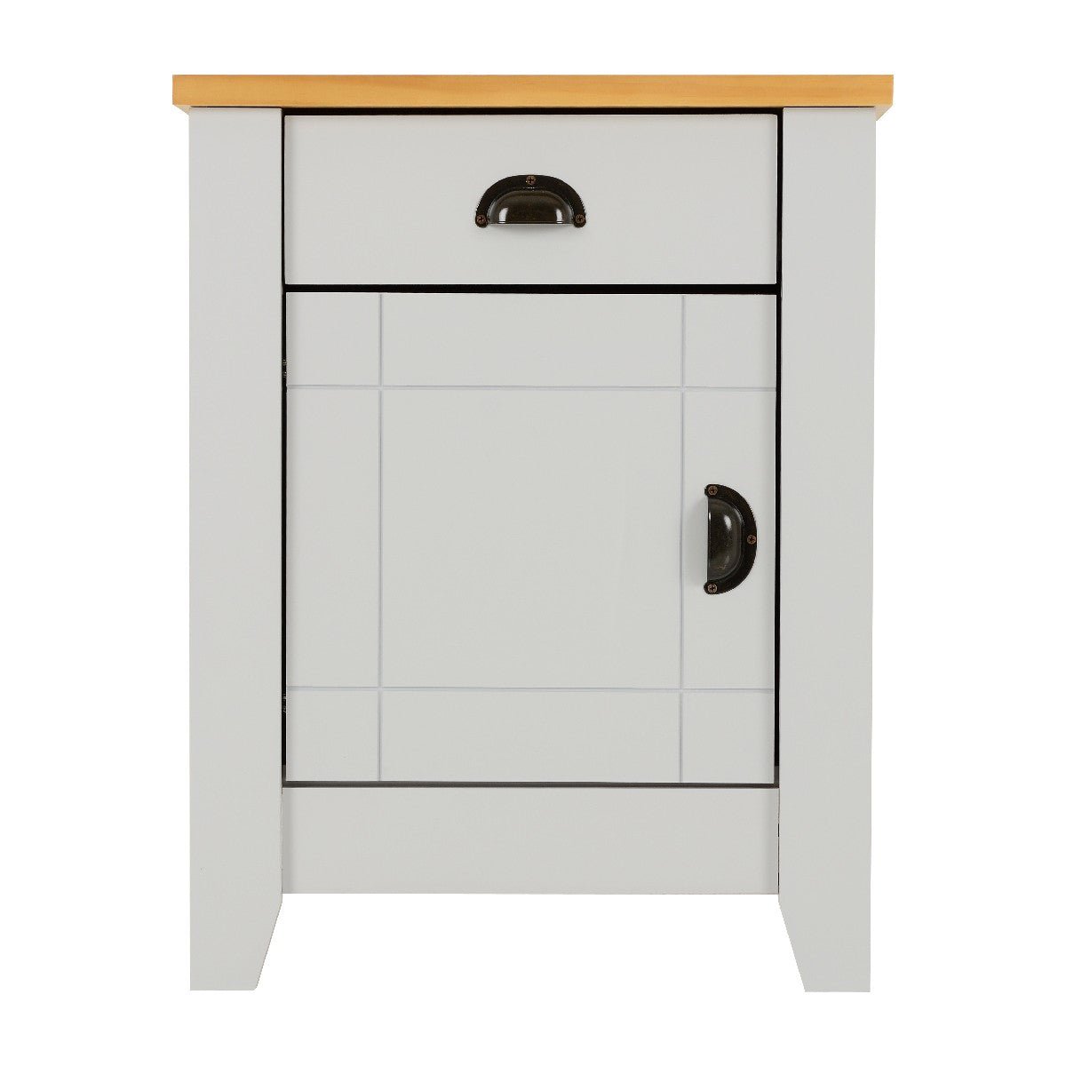 Ludlow 1 Drawer 1 Door Bedside Cabinet - Seconique