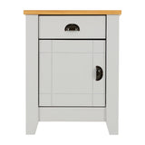 Ludlow 1 Drawer 1 Door Bedside Cabinet - Seconique