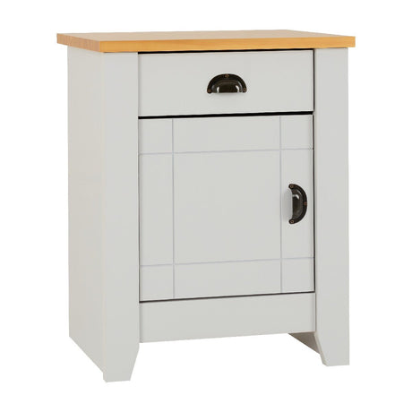 Ludlow 1 Drawer 1 Door Bedside Cabinet - Seconique