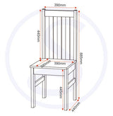 Ludlow 2 Seater Dining Set - Seconique