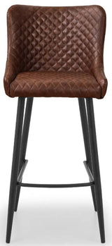 Luxe Faux Leather Bar Stool - Julian Bowen