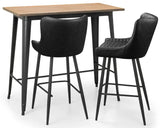 Luxe Faux Leather Bar Stool - Julian Bowen