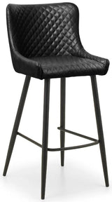 Luxe Faux Leather Bar Stool - Julian Bowen