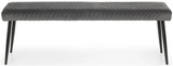 Luxe Velvet Low Dining Bench - Julian Bowen
