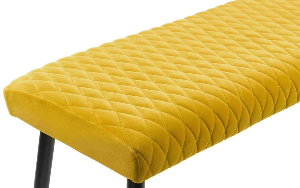 Luxe Velvet Low Dining Bench - Julian Bowen