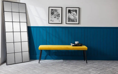 Luxe Velvet Low Dining Bench - Julian Bowen