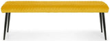Luxe Velvet Low Dining Bench - Julian Bowen