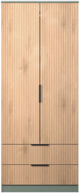 Java 2 Drawer 2 Door Double Wardrobe