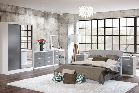 Lynx 2 Door Sliding Mirrored Wardrobe - Birlea
