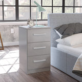 Lynx 3 Drawer Bedside Chest - Birlea