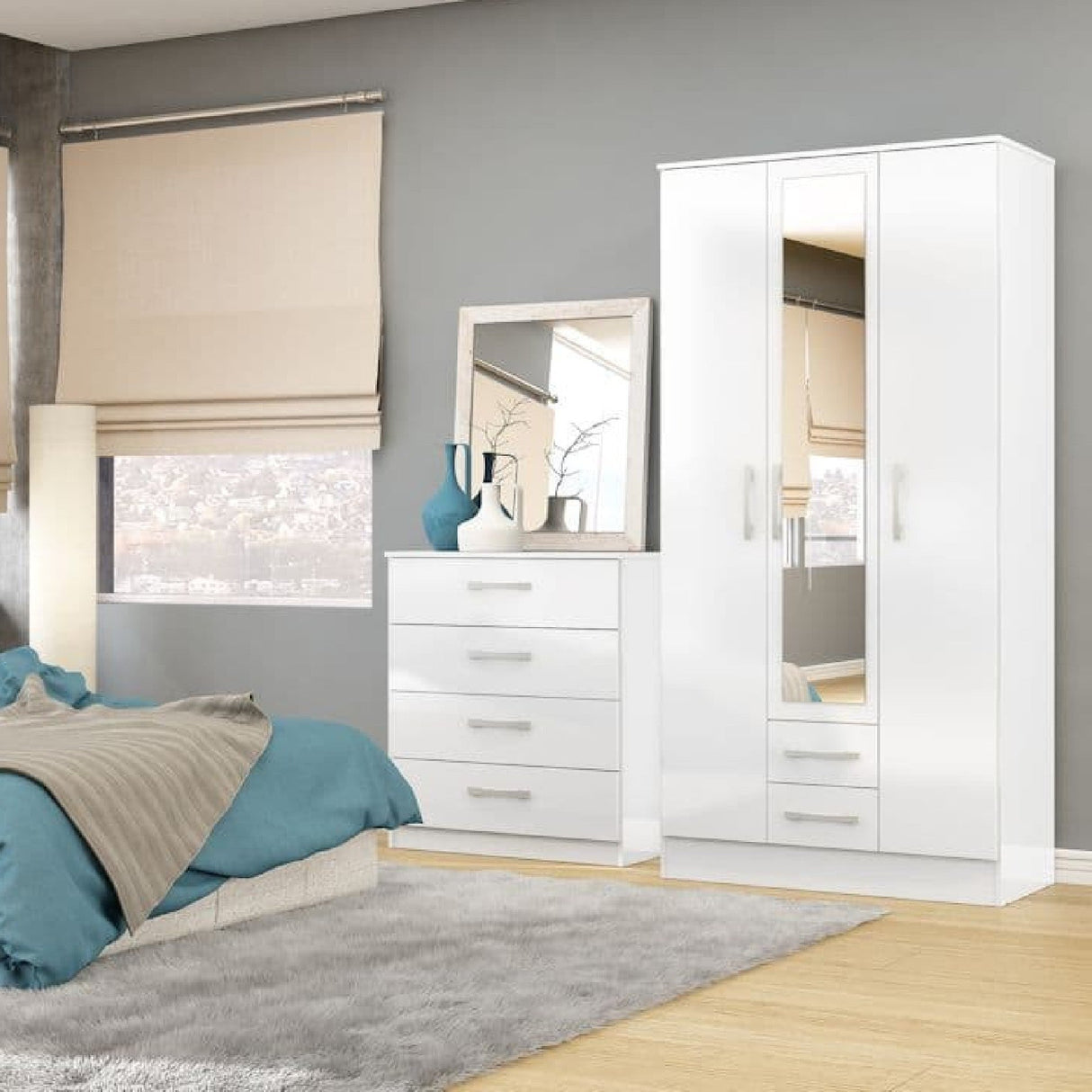 Lynx 4 Drawer Chest - Birlea