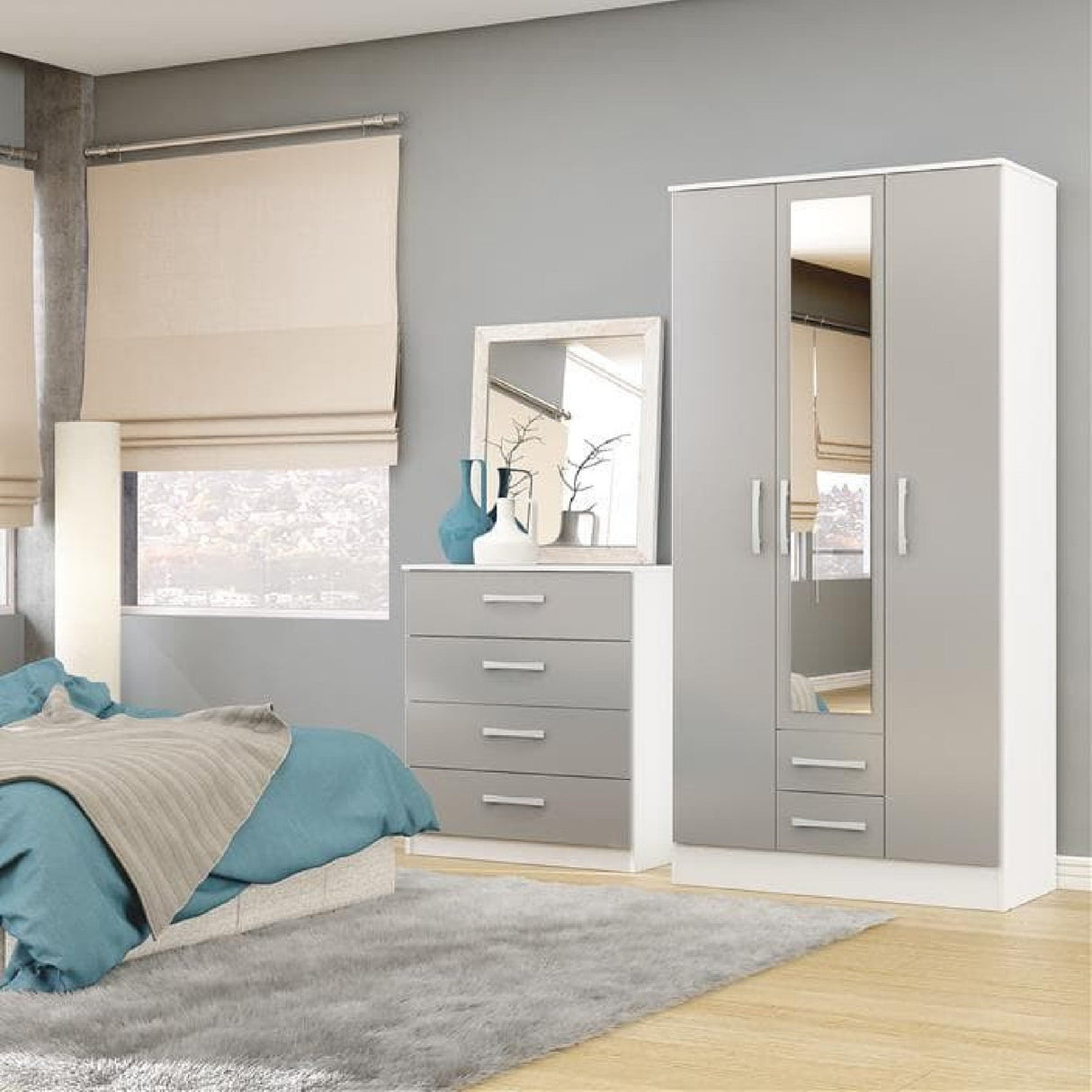 Lynx 4 Drawer Chest - Birlea