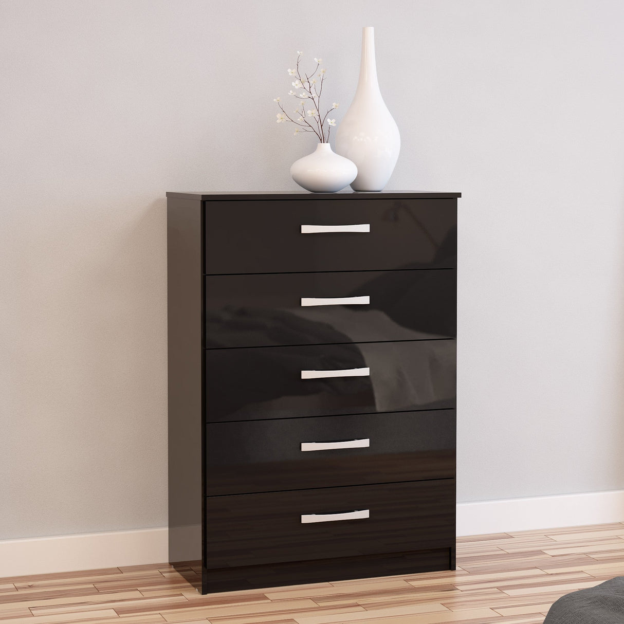 Lynx 5 Drawer Chest - Birlea