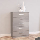 Lynx 5 Drawer Chest - Birlea