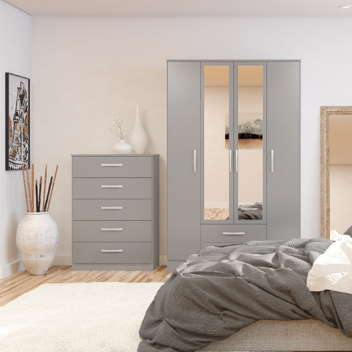 Lynx 5 Drawer Chest - Birlea