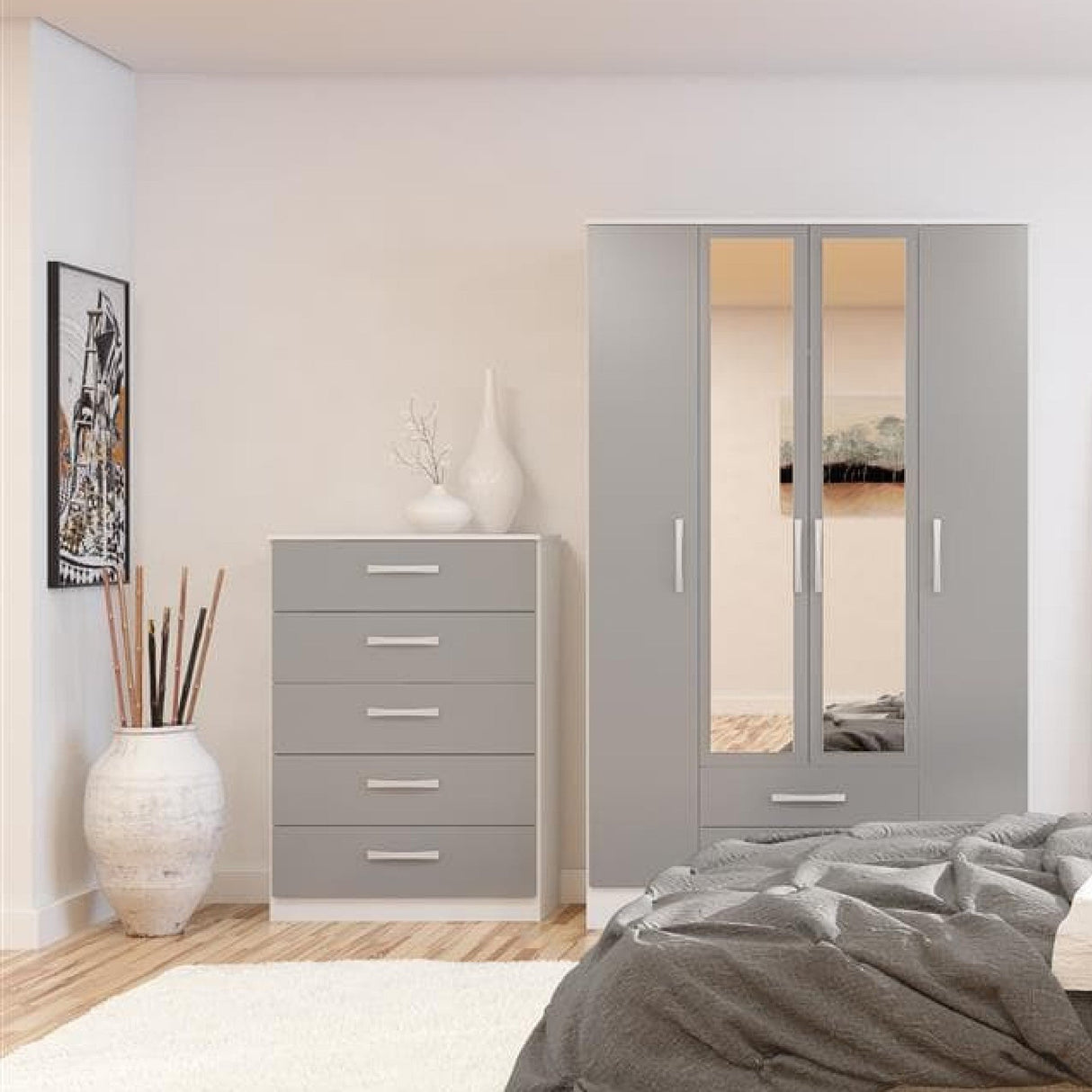 Lynx 5 Drawer Chest - Birlea