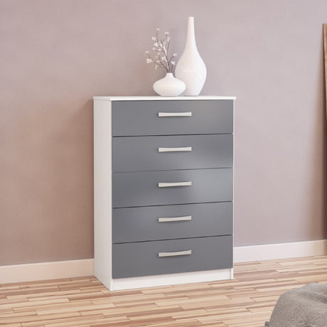 Lynx 5 Drawer Chest - Birlea