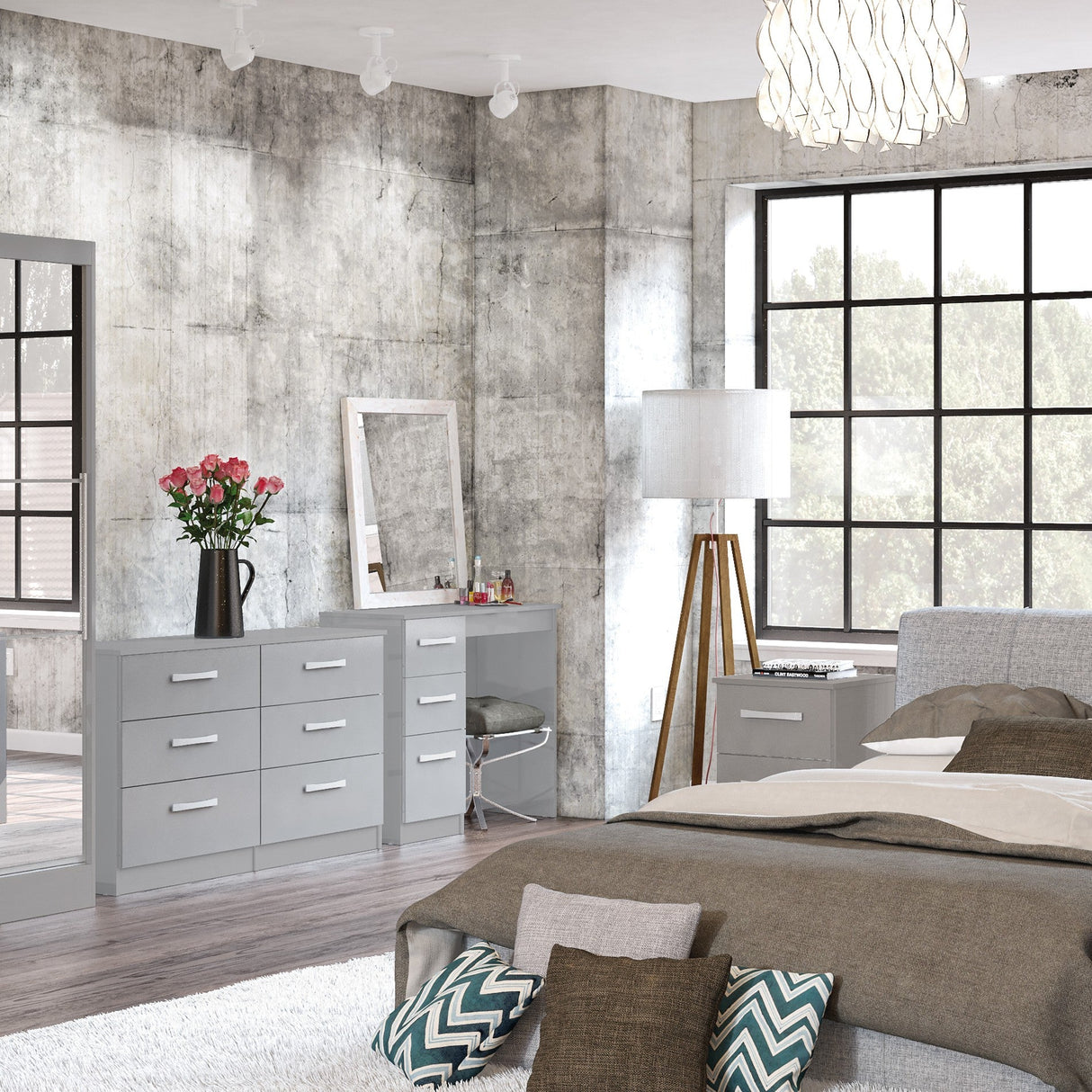 Lynx 6 Drawer Chest - Birlea