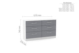 Lynx 6 Drawer Chest - Birlea