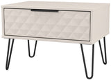 Harlequin 1 Drawer Midi Chest with Black Hairpin Legs