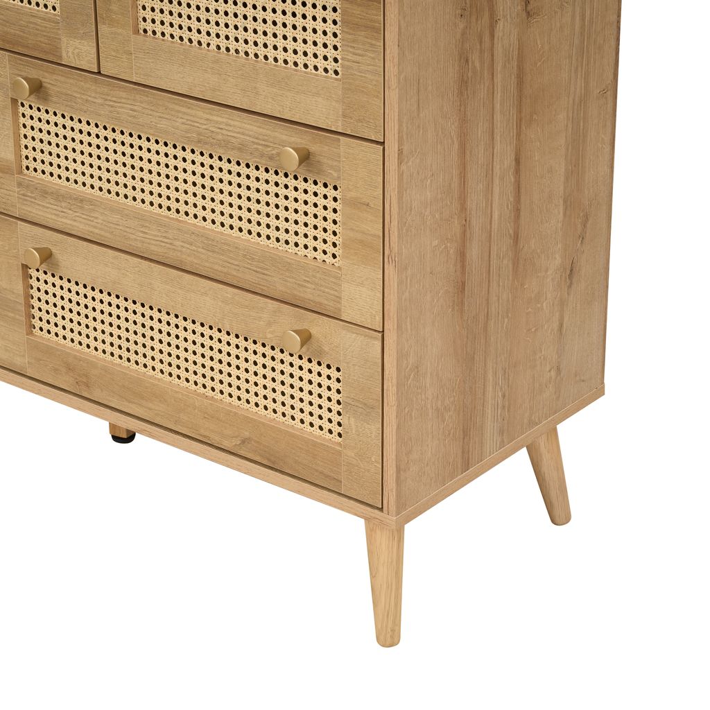 Manila Rattan 7 Drawer Chest