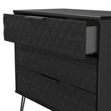 Harlequin 3 Drawer Chest with Black Hairpin Legs
