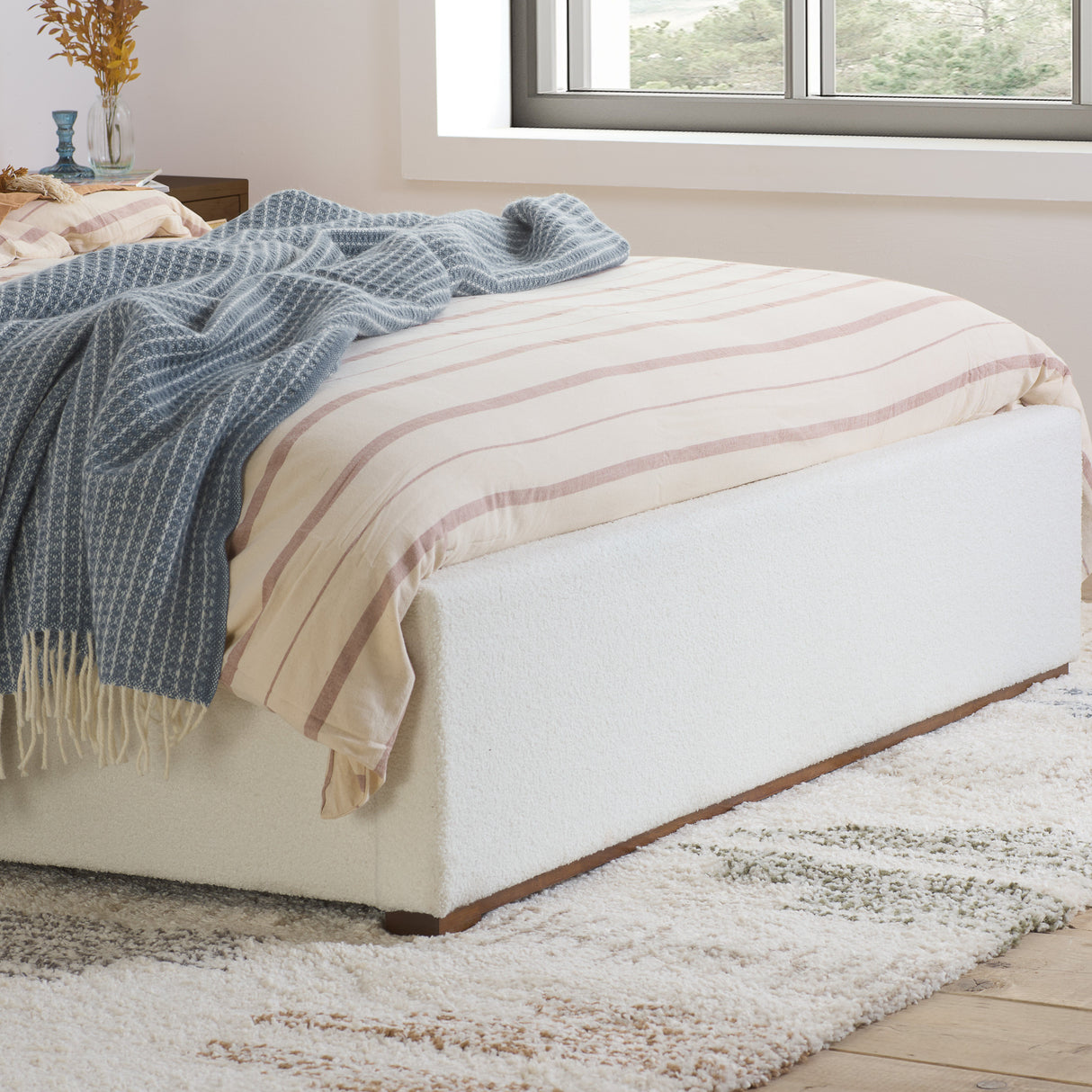 Madeline Boucle Bed Frame - Birlea