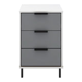 Madrid 3 Drawer Bedside - Seconique