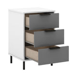 Madrid 3 Drawer Bedside - Seconique
