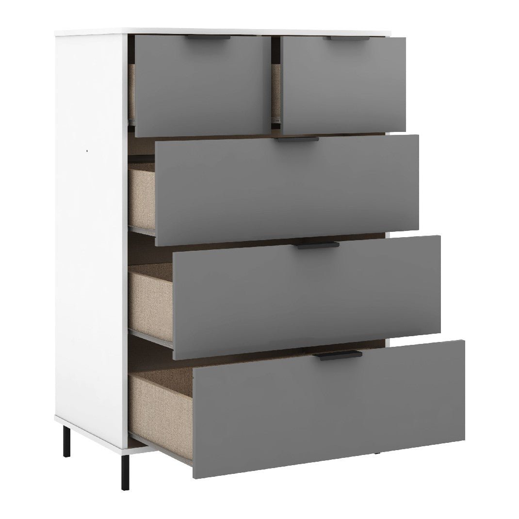 Madrid 3+2 Drawer Chest - Seconique