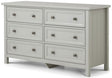 Maine 6 Drawer Wide Chest - Julian Bowen