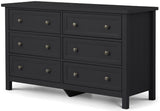 Maine 6 Drawer Wide Chest - Julian Bowen