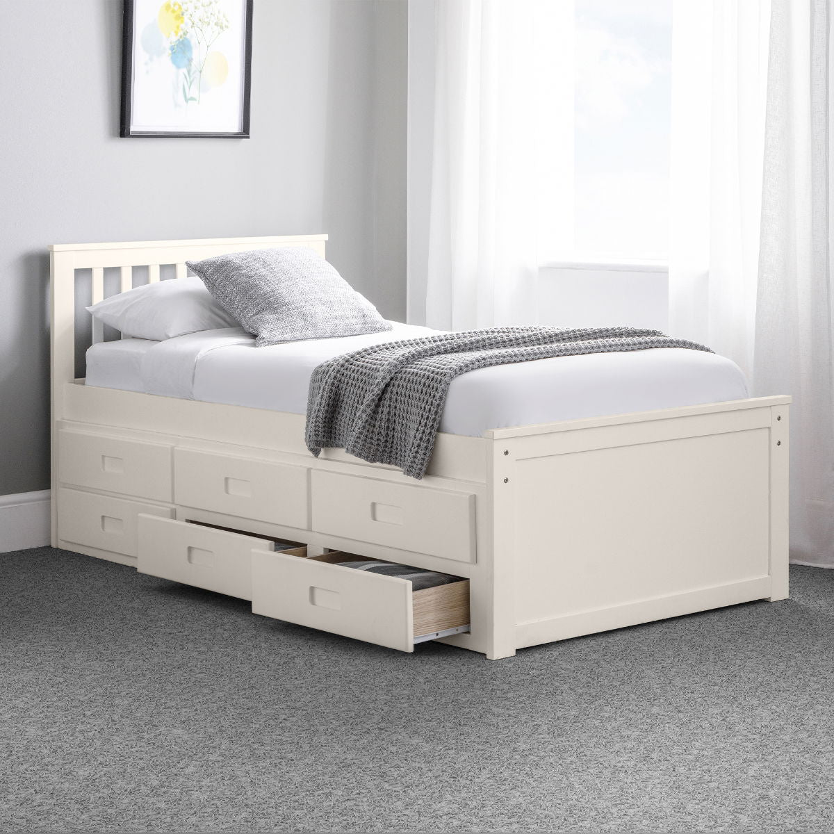 Maisie Bed With Underbed And Drawers - Julian Bowen