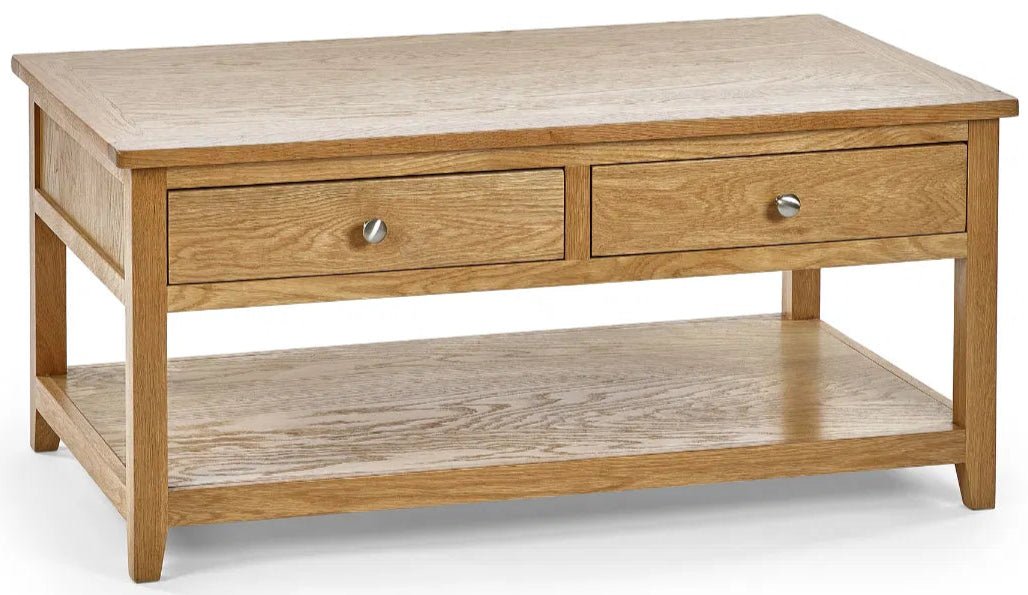Mallory 2 Drawer Coffee Table - Julian Bowen