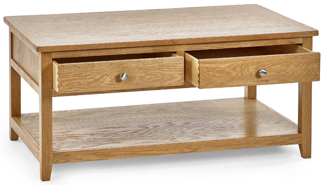 Mallory 2 Drawer Coffee Table - Julian Bowen