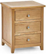 Mallory 3 Drawer Bedside - Julian Bowen