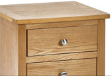 Mallory 3 Drawer Bedside - Julian Bowen
