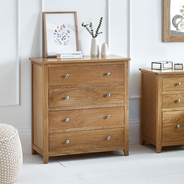Mallory 4 Drawer Chest - Julian Bowen