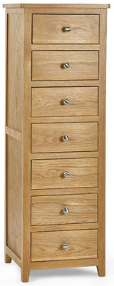 Mallory 7 Drawer Narrow Chest - Julian Bowen