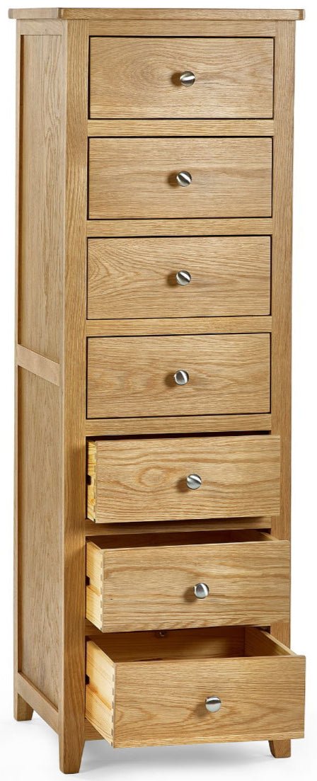 Mallory 7 Drawer Narrow Chest - Julian Bowen