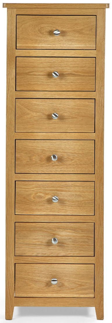 Mallory 7 Drawer Narrow Chest - Julian Bowen
