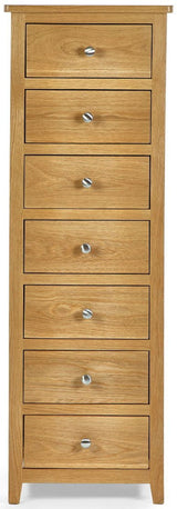 Mallory 7 Drawer Narrow Chest - Julian Bowen