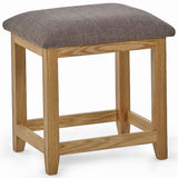 Mallory Single Pedestal Dressing Table and Stool Set - Julian Bowen