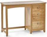 Mallory Single Pedestal Dressing Table and Stool Set - Julian Bowen