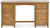 Mallory Twin Pedestal Dressing Table and Stool - Julian Bowen