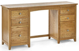 Mallory Twin Pedestal Dressing Table and Stool - Julian Bowen